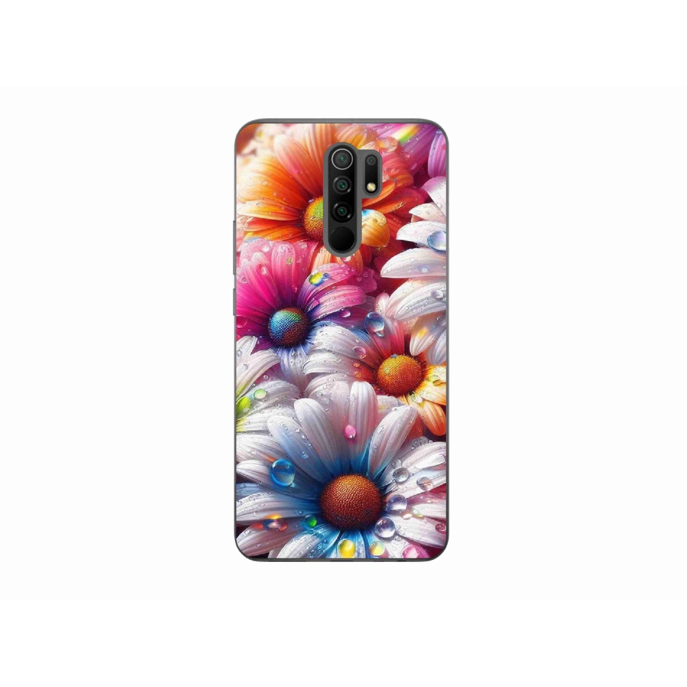 Gél borítás mmCase a Xiaomi Redmi 9-hez - színes százszorszépek