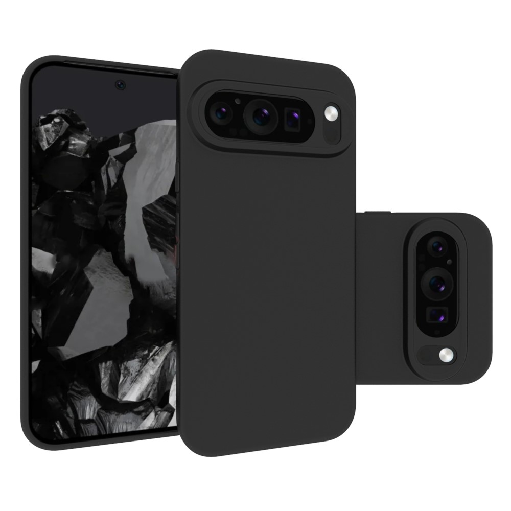 Matt zselés tok Google Pixel 9/9 Pro készülékhez - fekete