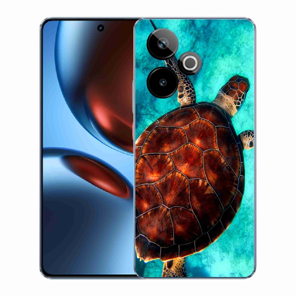Gél borítás mmCase a Realme GT 7 5G/GT 7T 5G számára - teknősbéka