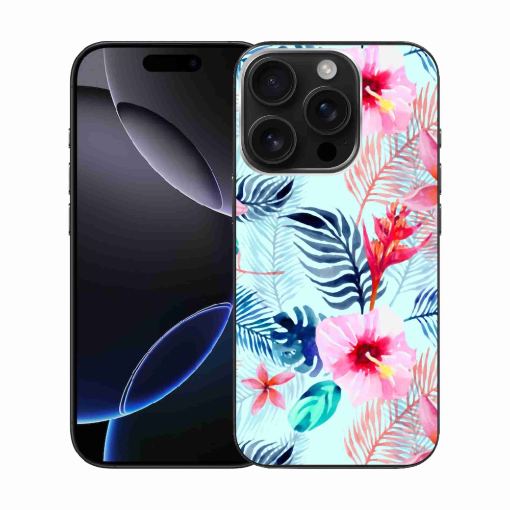 Zselés borítás mmCase iPhone 16 Pro készülékhez - virágok
