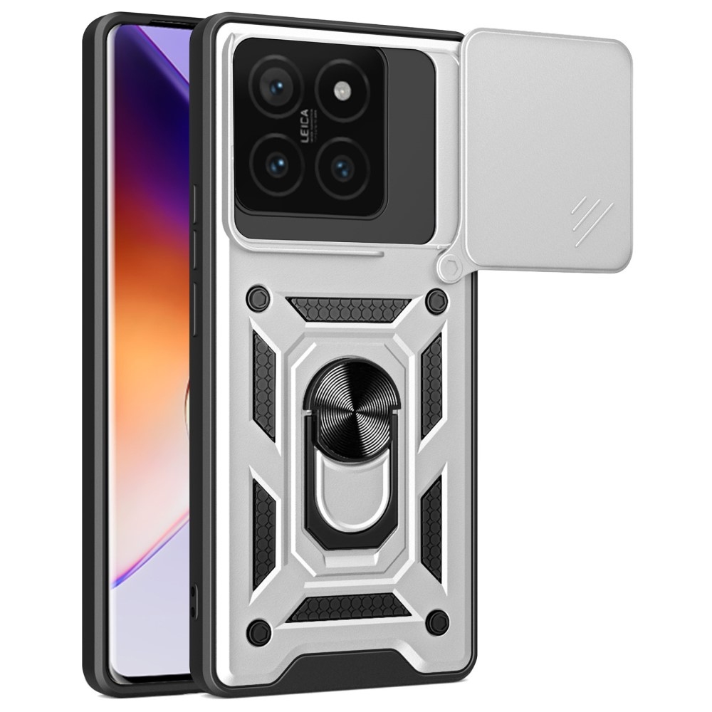 Tartós csúszásbiztos borítás Xiaomi 14T-hez - ezüst