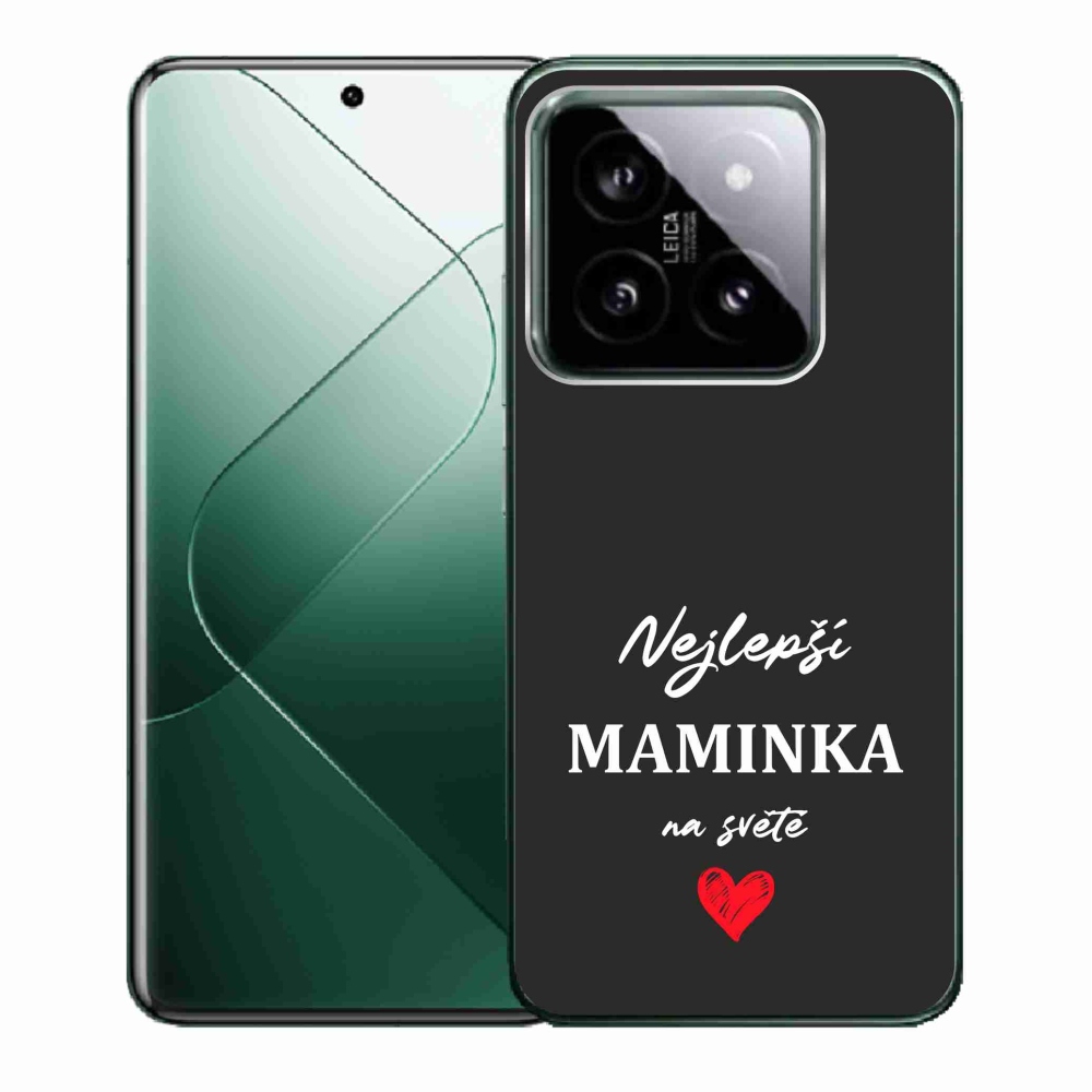 Gélburkolat mmCase a Xiaomi 14 - legjobb anya 1 fekete háttérrel