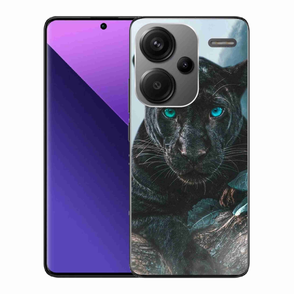 Gél borítás mmCase a Xiaomi Redmi Note 13 Pro+ 5G - fekete párduchoz