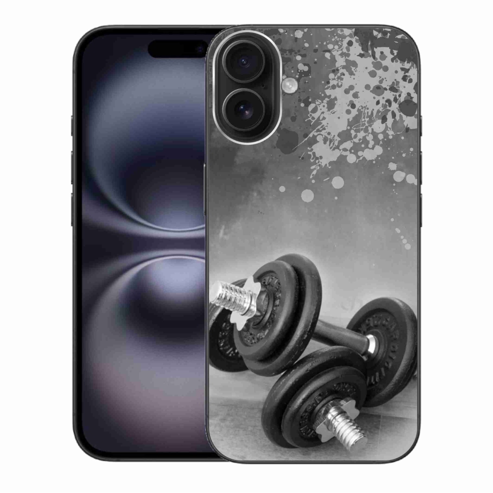 Zselés borítás mmCase iPhone 16 Plus készülékhez - súlyzók 1