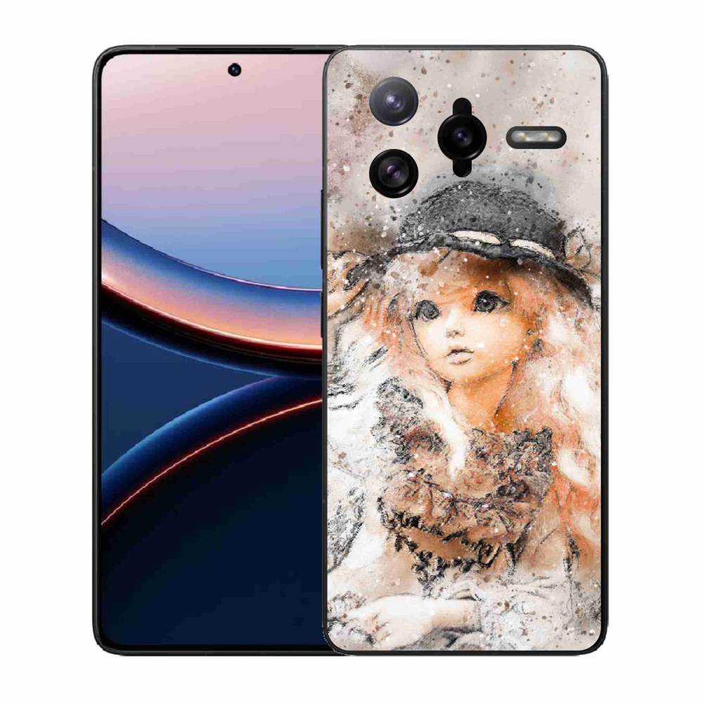 Gél borítás mmCase a Xiaomi Poco F7 Ultra számára - lány kalapban