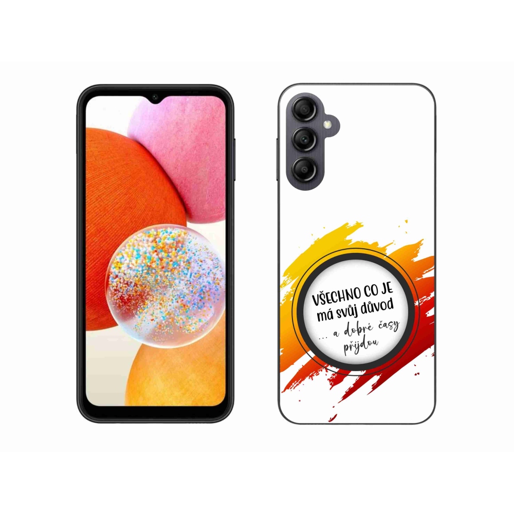 Gél borítás mmCase Samsung Galaxy A14 4G/5G - idézem 3 fehér háttér
