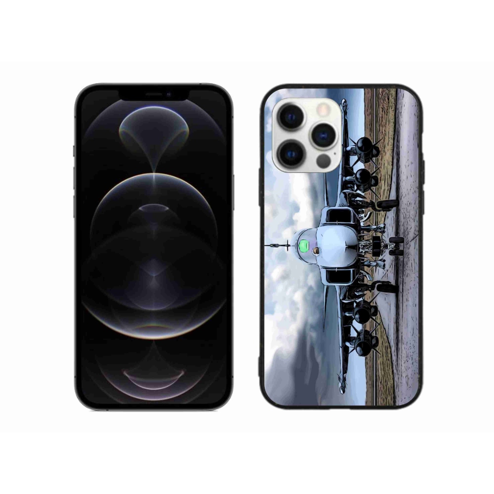 Zselés borítás mmCase iPhone 12 Pro Max készülékhez - katonai repülőgépek