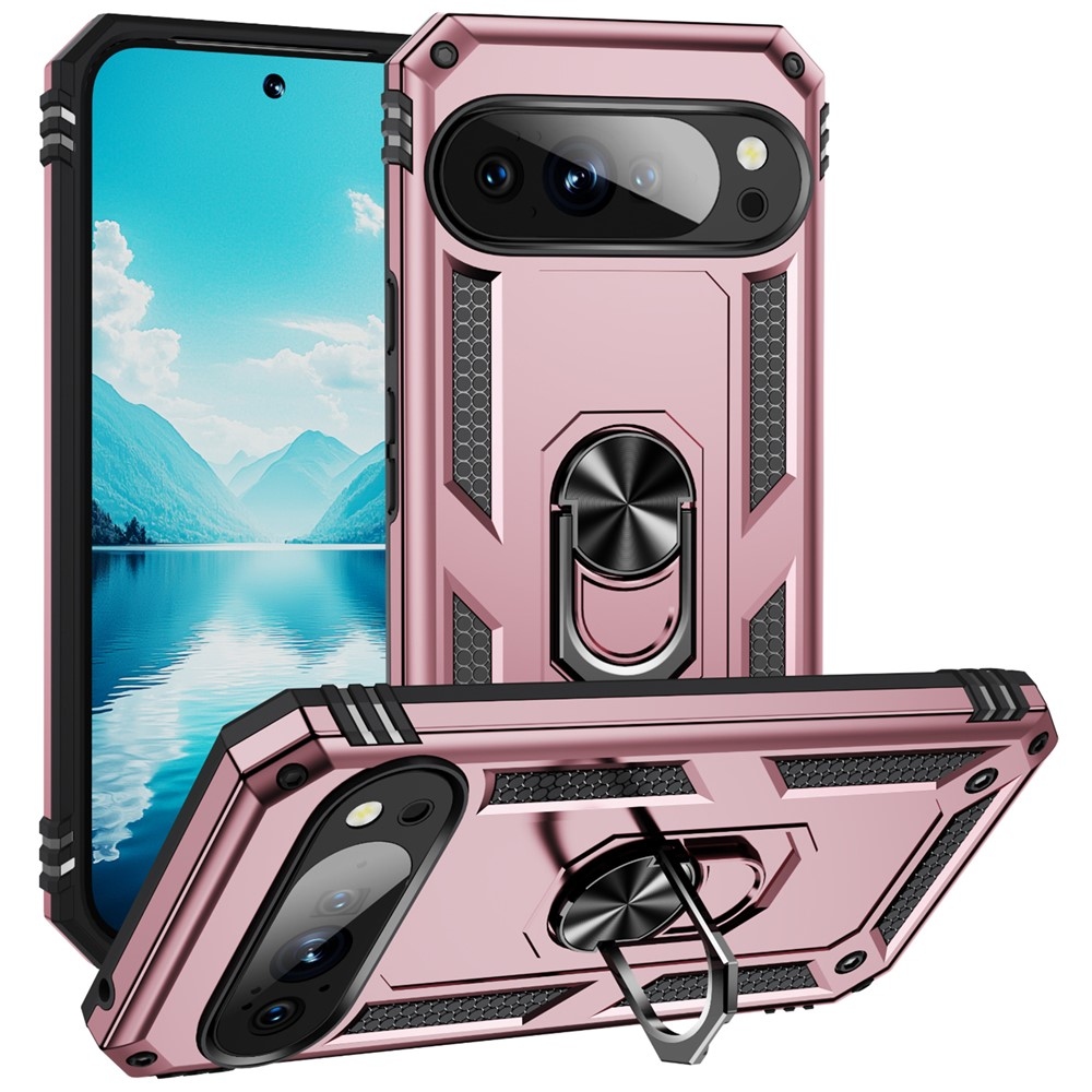 Gyűrűálló borítás a Google Pixel 10 Pro/Pixel 10 készülékhez - rózsaarany színben