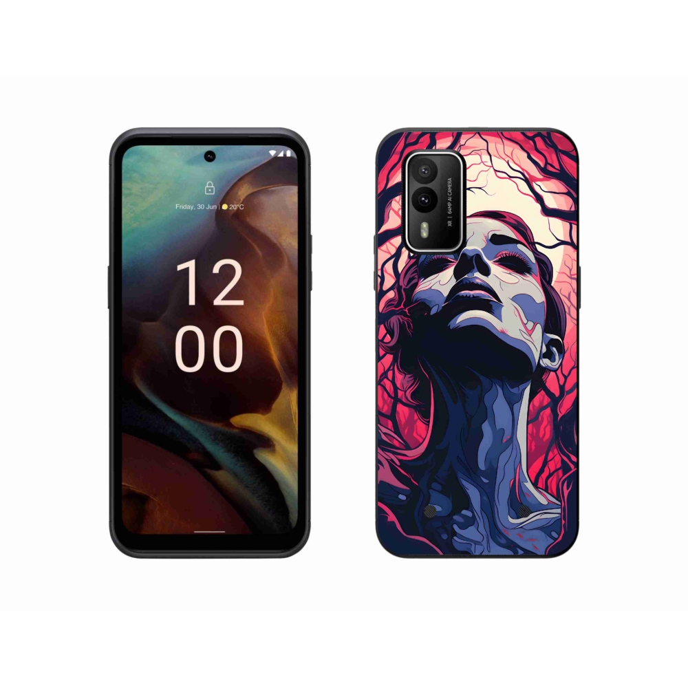 Zselés borítás mmCase a Nokia XR21 készülékhez - absztrakt arculat