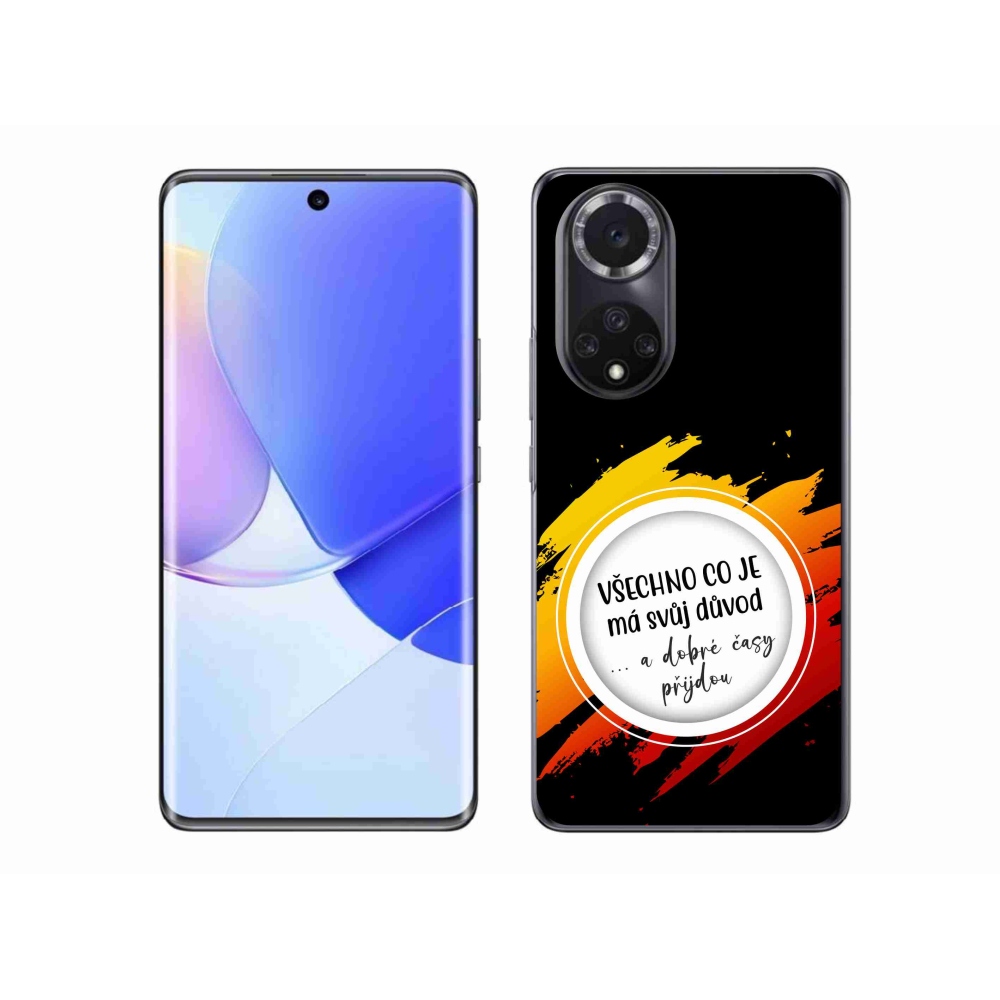 Gél borítás mmCase a Huawei Nova 9-en - idézet 3 fekete háttér