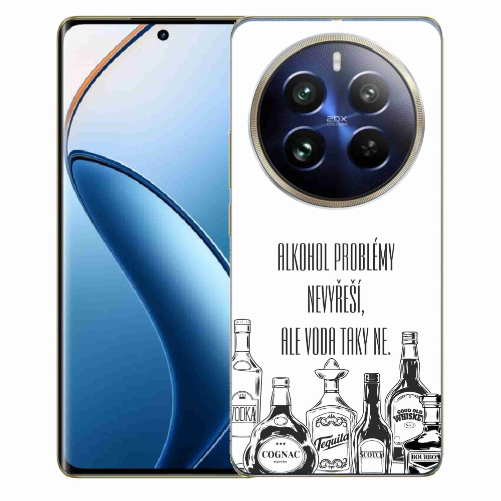 Gél borító mmCase a Realme 12 Pro 5G/12 Pro+ 5G - vicces szöveg fehér háttérrel