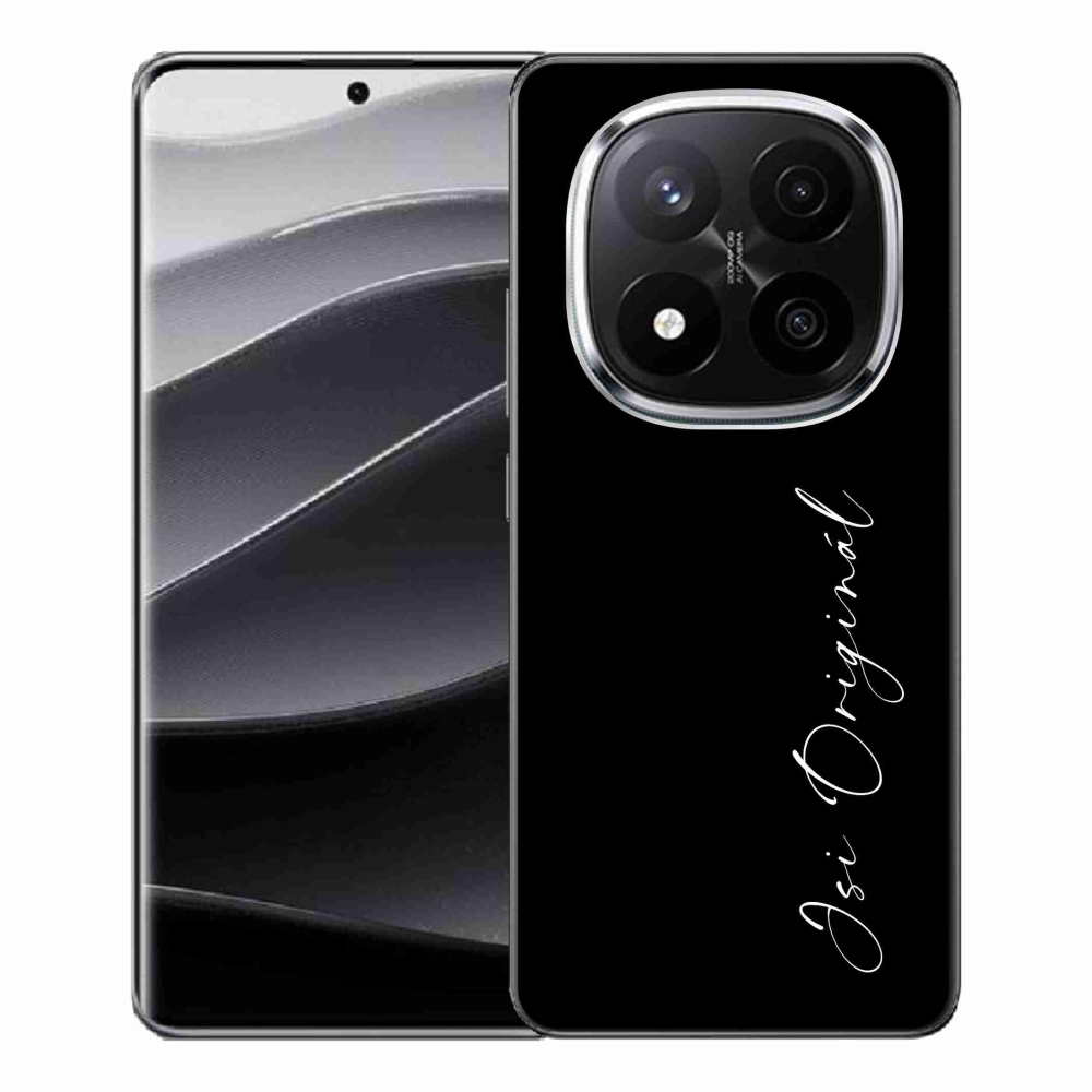 Gél borító mmCase a Xiaomi Redmi Note 14 Pro+ 5G - te vagy az eredeti fekete háttérrel