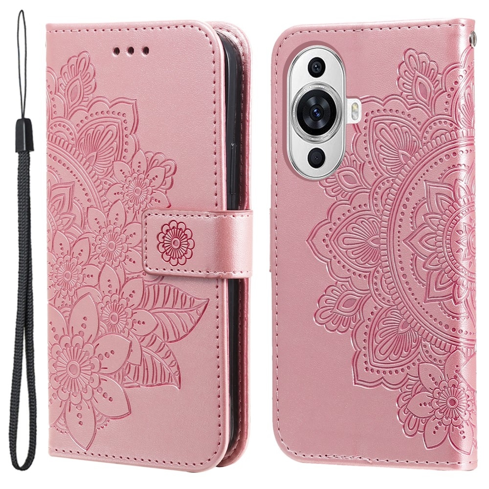 Mandala könyv tok Huawei Nova 11-hez - rózsaszín