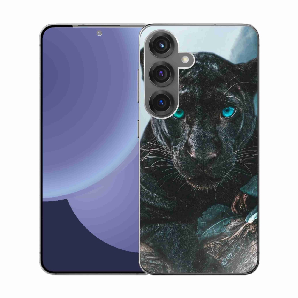 Zselés borítás mmCase Samsung Galaxy S25 készülékhez - fekete párduc