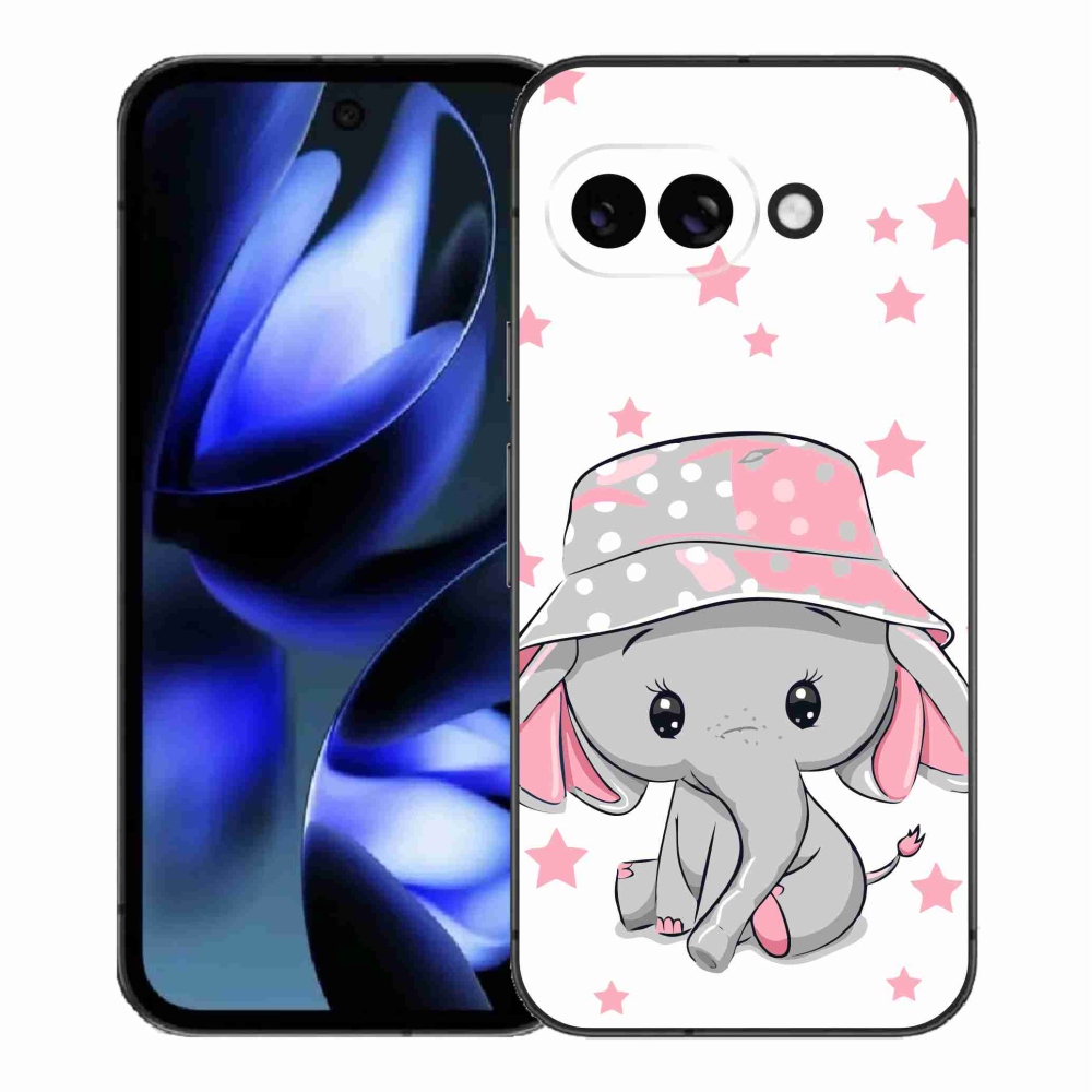 Gél védőhuzat mmCase a Google Pixel 9a készülékhez - rózsaszín elefánt
