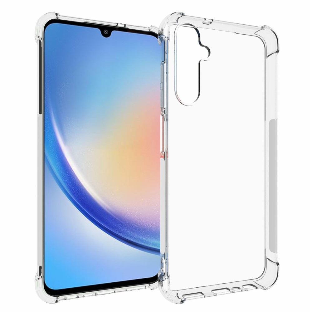 Átlátszó zselés tok megerősített sarkokkal Samsung Galaxy A05s készülékhez - átlátszó