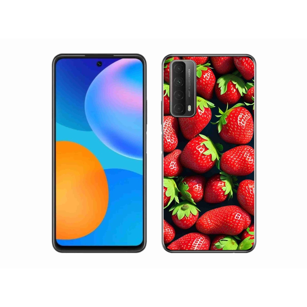 Zselés borítás mmCase a Huawei P Smart (2021) - eper