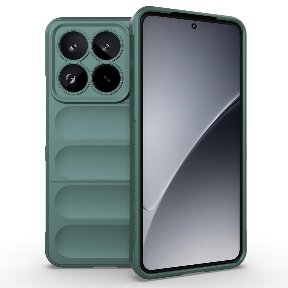 Rugg tartós zselés tok Xiaomi 15 Pro-hoz - zöld