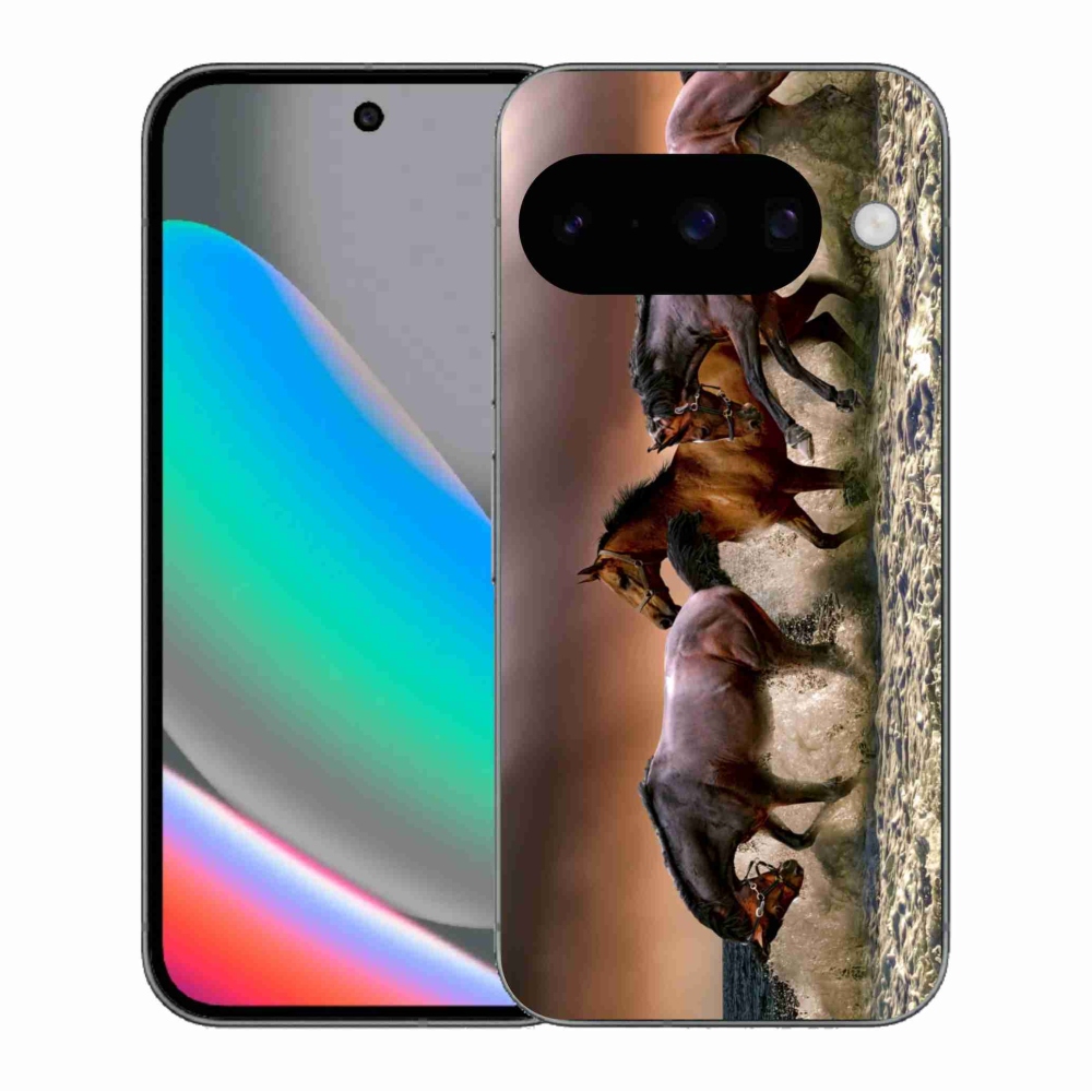 Zselés borítás mmCase a Google Pixel 10 - lovakhoz 1