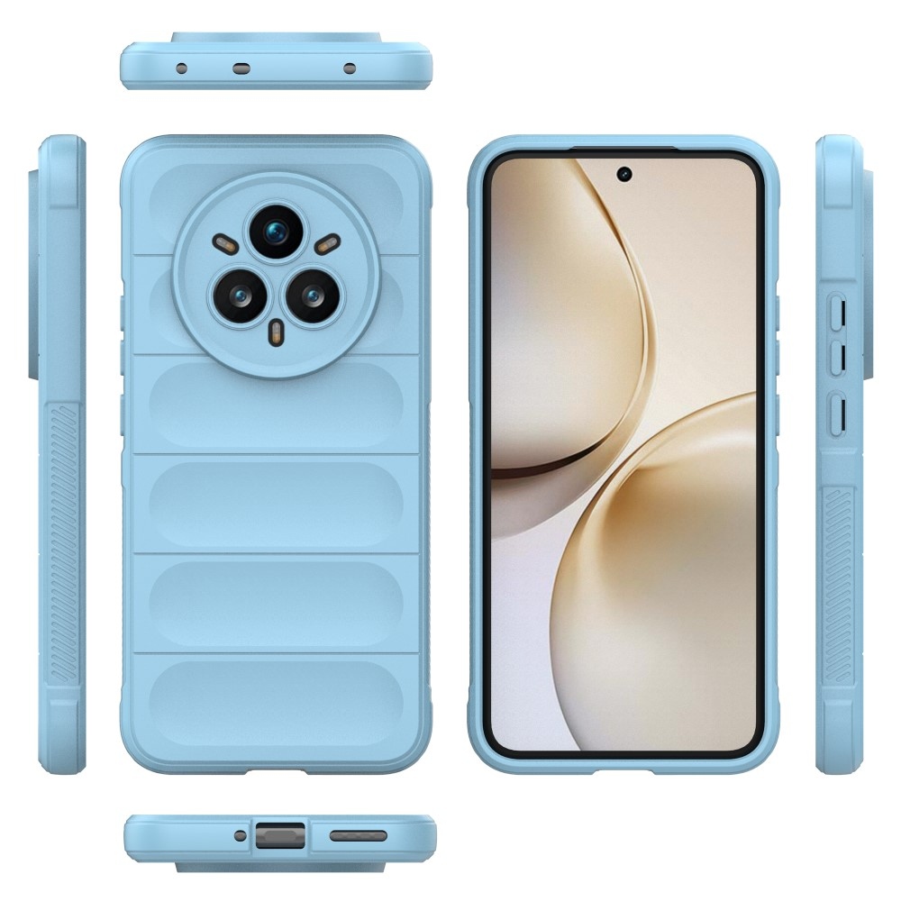 Rugg tartós zselés tok a Realme 14 Pro+ 5G készülékhez - világoskék színben