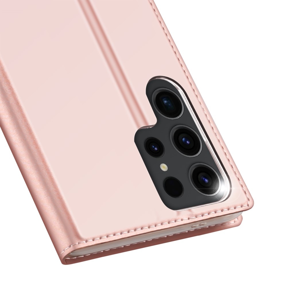 DUX könyvtáska Samsung Galaxy S24 Ultra készülékhez - rózsaarany