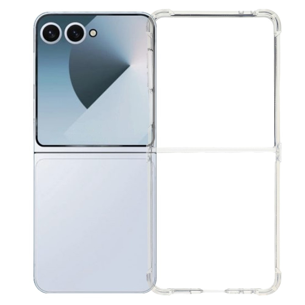 Átlátszó zselés tok megerősített sarkokkal Samsung Galaxy Z Flip7 5G készülékhez