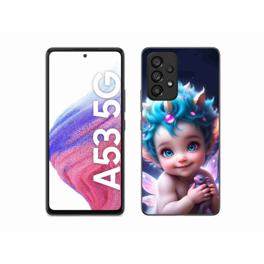 Gél borítás mmCase Samsung Galaxy A53 5G - baba pillangószárnyakkal