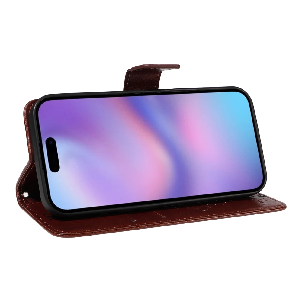 Fák könyvtáska iPhone 17-hez - barna