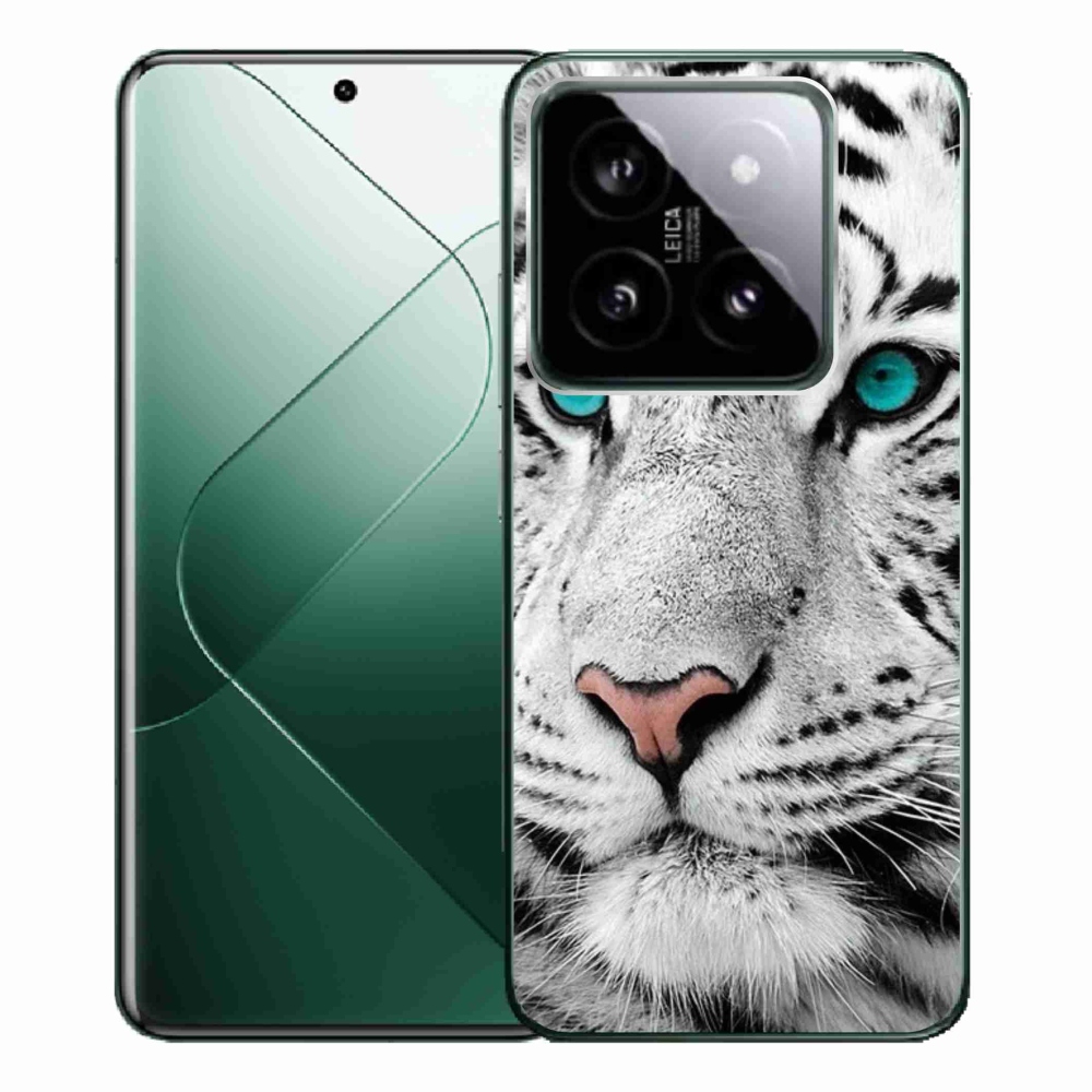 Gél borítás mmCase a Xiaomi 14 Pro-hoz - fehér tigris