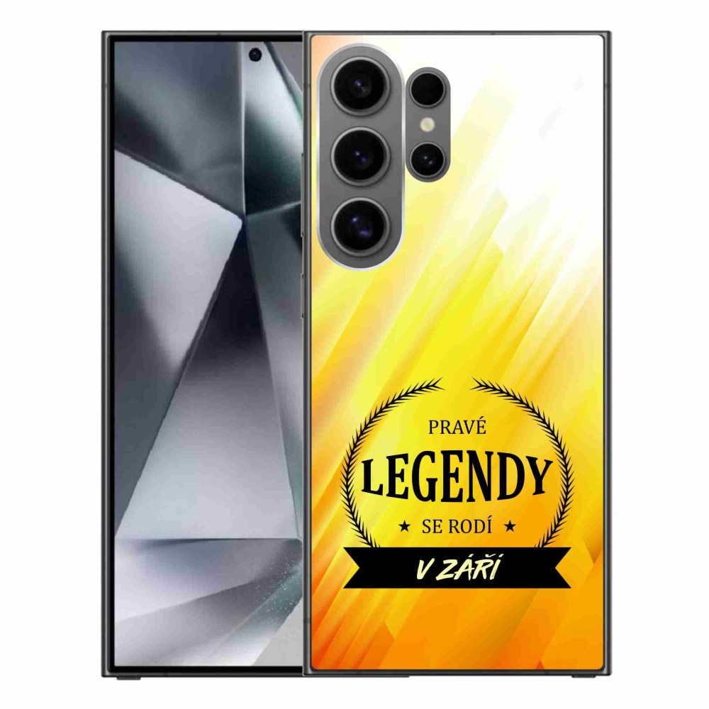 Gél borító mmCase Samsung Galaxy S24 Ultra - Legendák szeptemberben sárga háttérrel