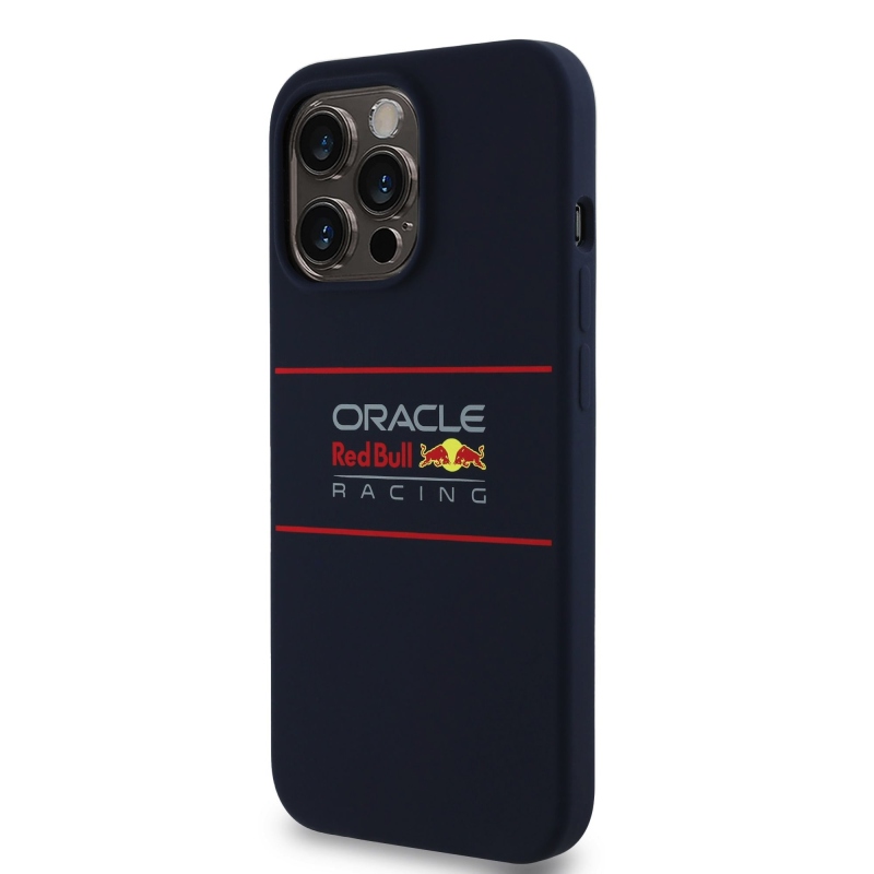 Red Bull szilikon vízszintes logós MagSafe hátlap iPhone 13 Pro tengerészgyalogsághoz