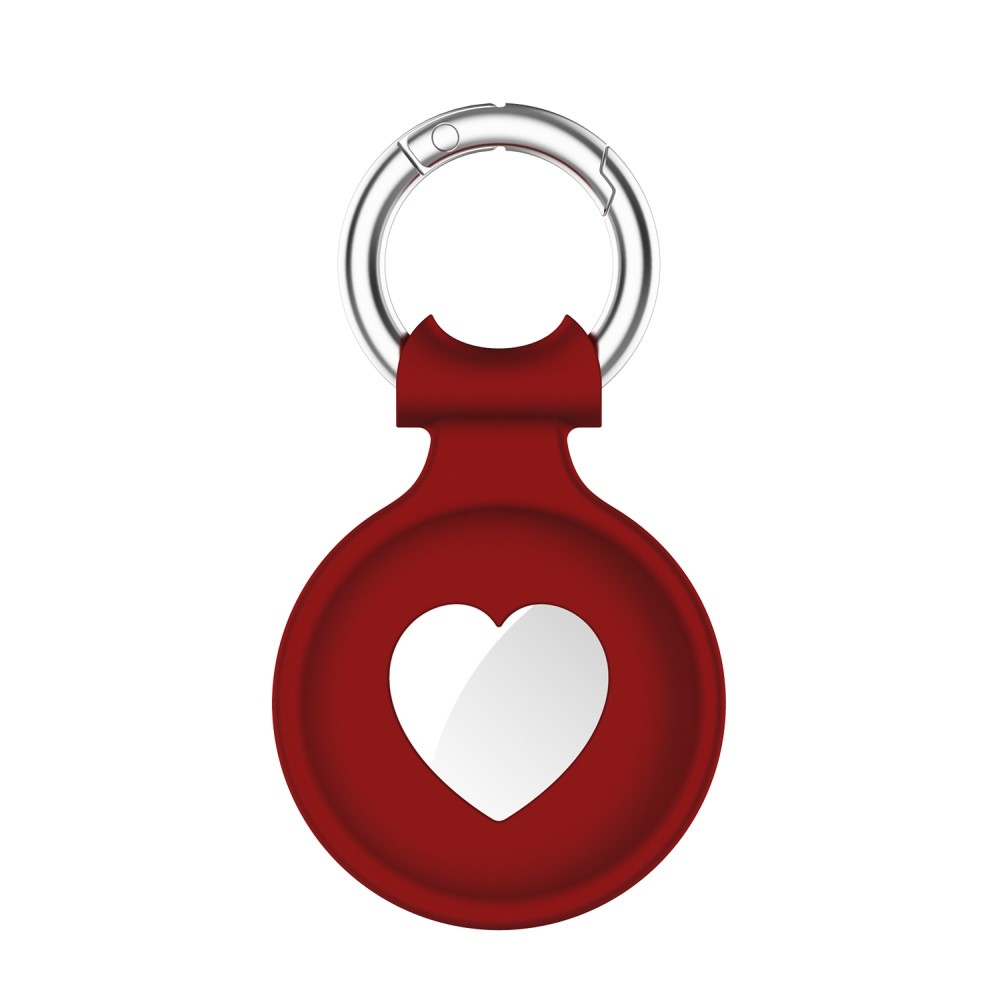Love szilikon tok az Apple AirTaghez - piros