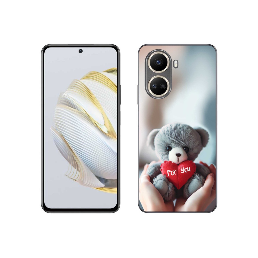 Gél borítás mmCase a Huawei Nova 10 SE-hez - mackó a szerelmesek számára