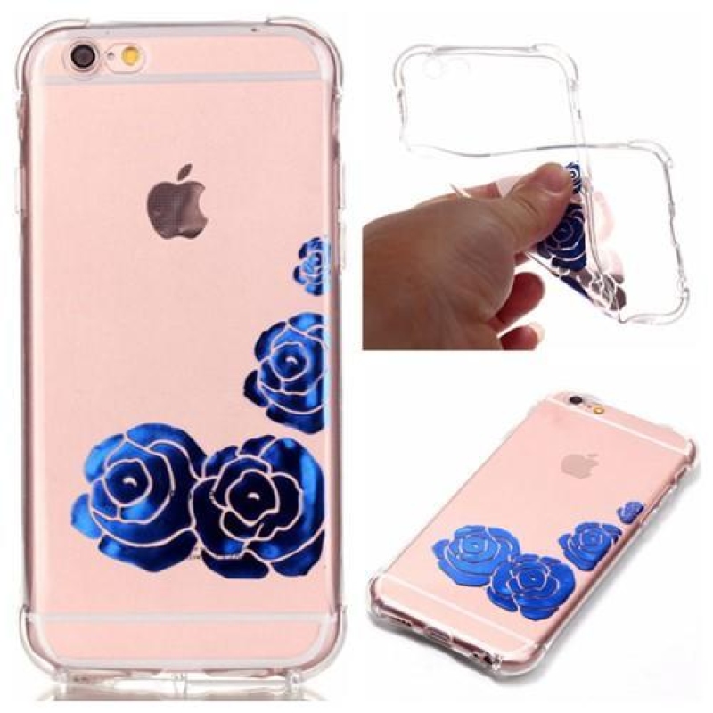 Lacq rugalmas zselés tok iPhone 6 és iPhone 6s készülékhez - virágok