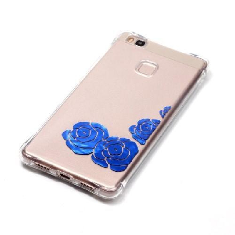 Lacqe zselés tok Huawei P9 Lite-hoz - kék rózsa
