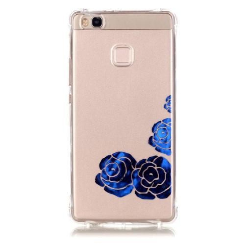 Lacqe zselés tok Huawei P9 Lite-hoz - kék rózsa