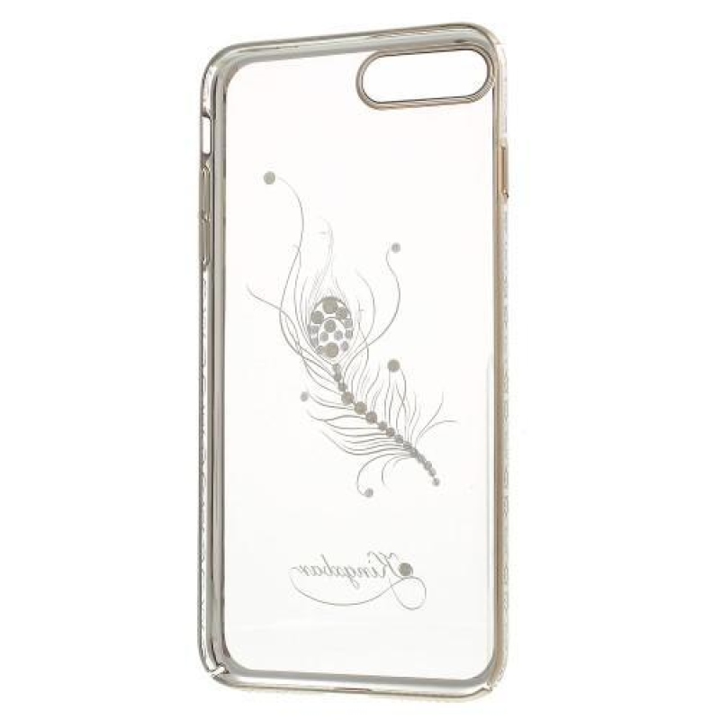 Swarovski kristállyal díszített női műanyag tok iPhone 8 Plus és iPhone 7 Plus készülékhez - toll