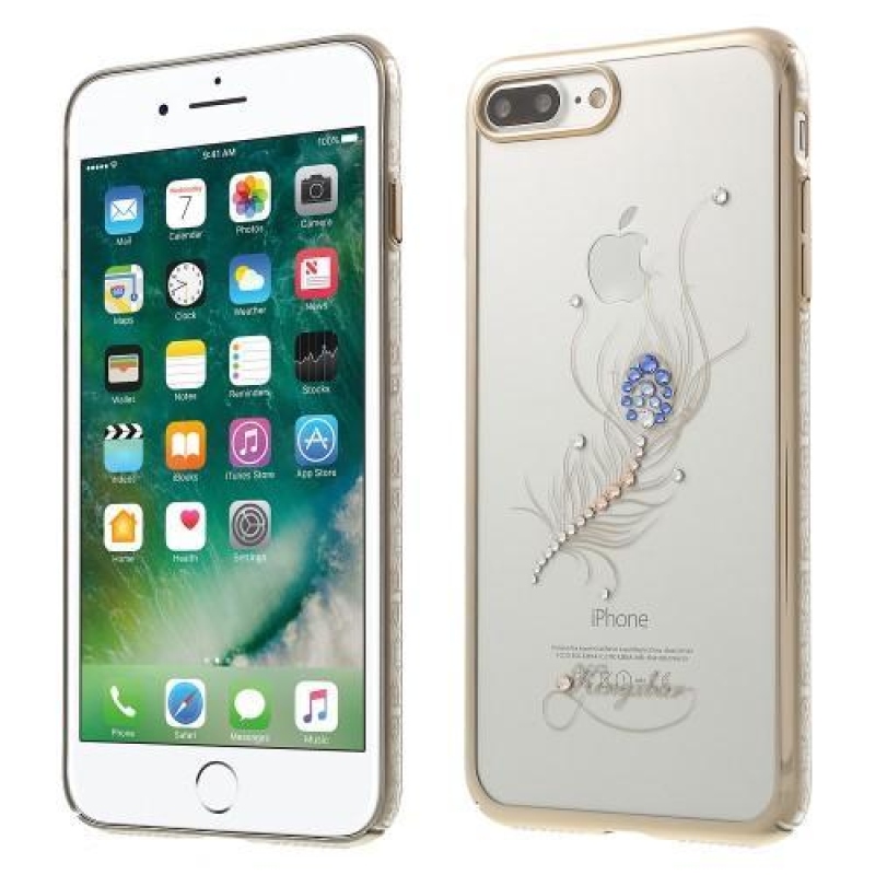 Swarovski kristállyal díszített női műanyag tok iPhone 8 Plus és iPhone 7 Plus készülékhez - toll
