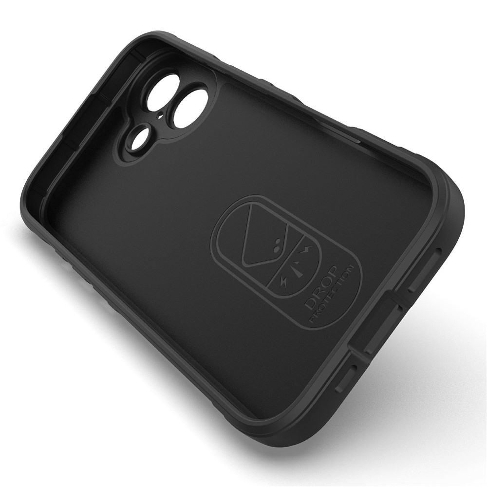 Rugg tartós zselés tok iPhone 17 készülékhez - fekete