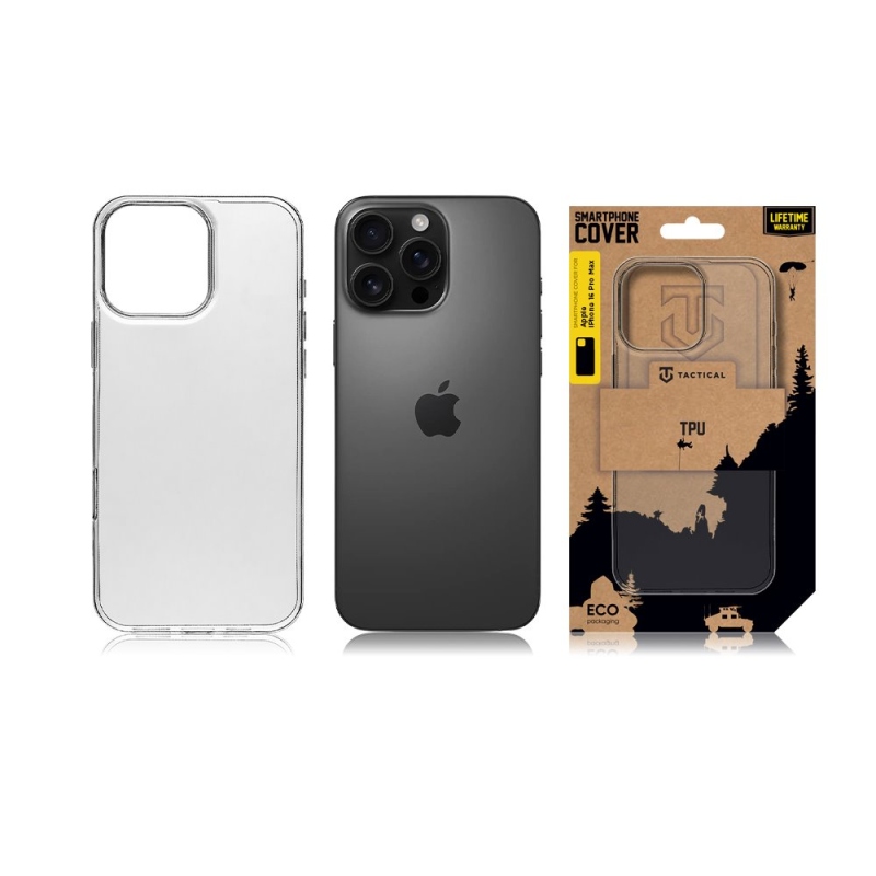 Taktikai TPU borítás Apple iPhone 16 Pro Max átlátszóhoz