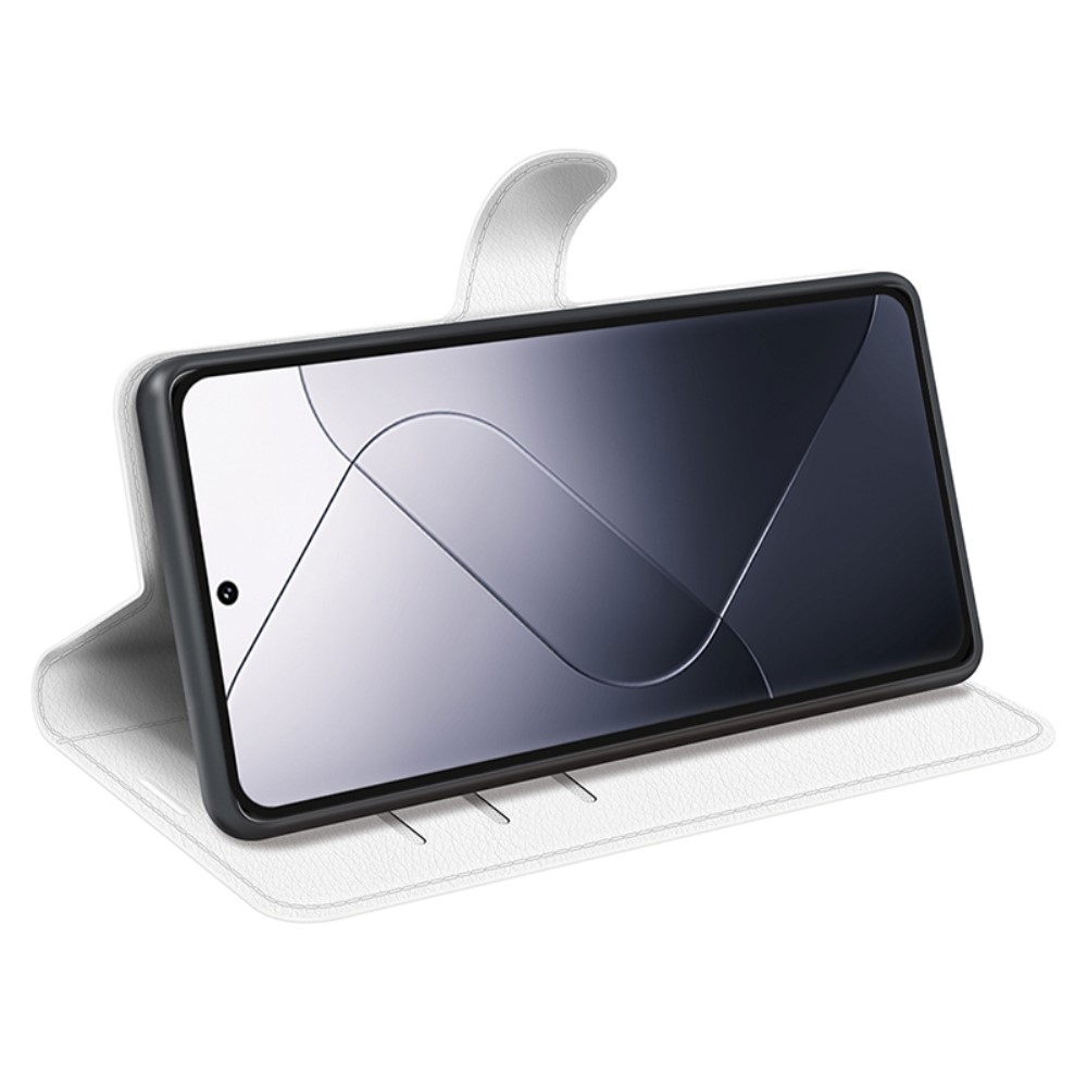 Litchi könyv tok a Xiaomi 14 Pro-hoz - fehér