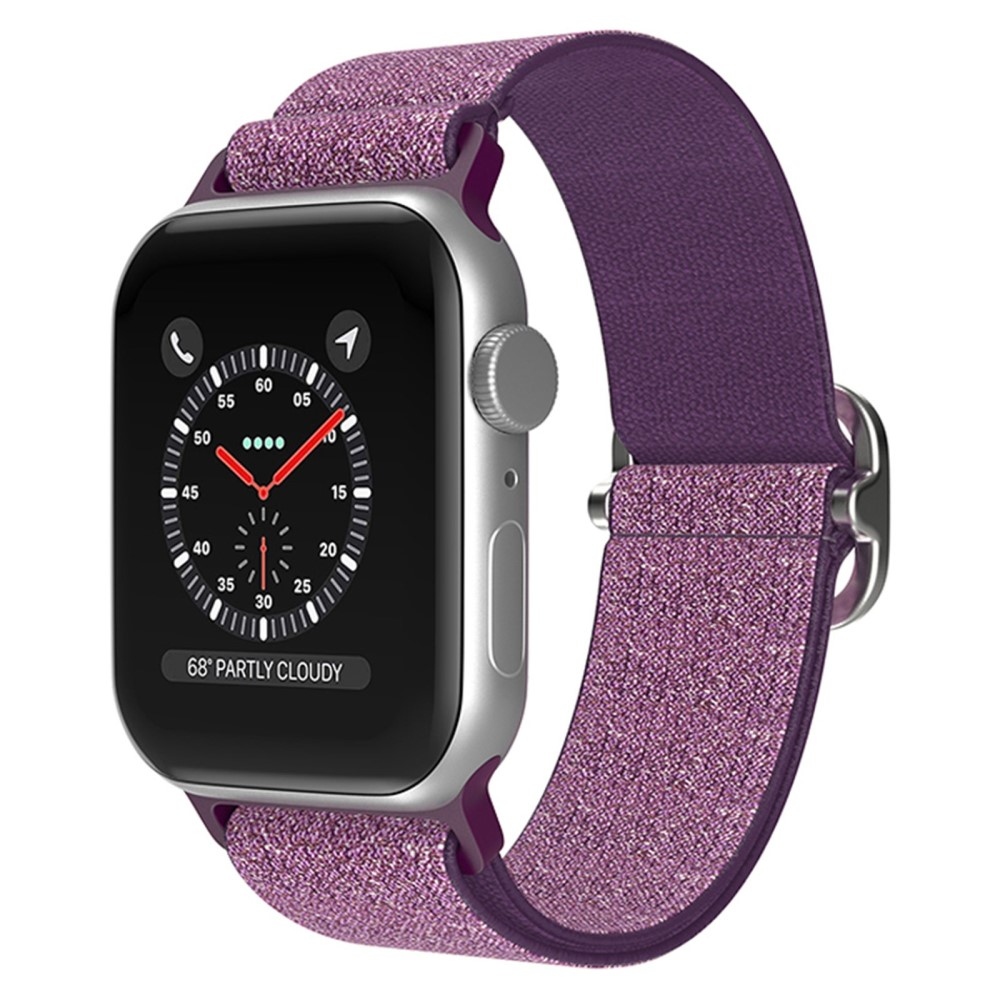 Dekor nejlon szíj Apple Watch Ultra/Ultra 2 49mm/SE/SE 2022/2023 44mm/9/8/7 45mm/6/5/4 44mm/3/2/1 42 mm-es Apple Watch Ultra/Ultra 2 49mm/SE/SE 2022/2023 44mm/9/8/7 45mm/6/5/4 44mm/3/2/1 42 mm - világos lila