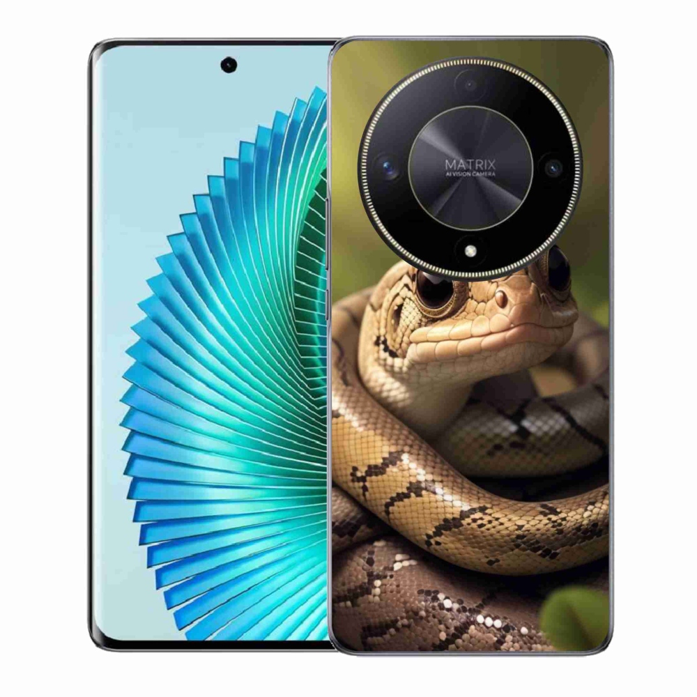 Zselés borítás mmCase a Honor Magic 6 Lite 5G számára - kígyó 1