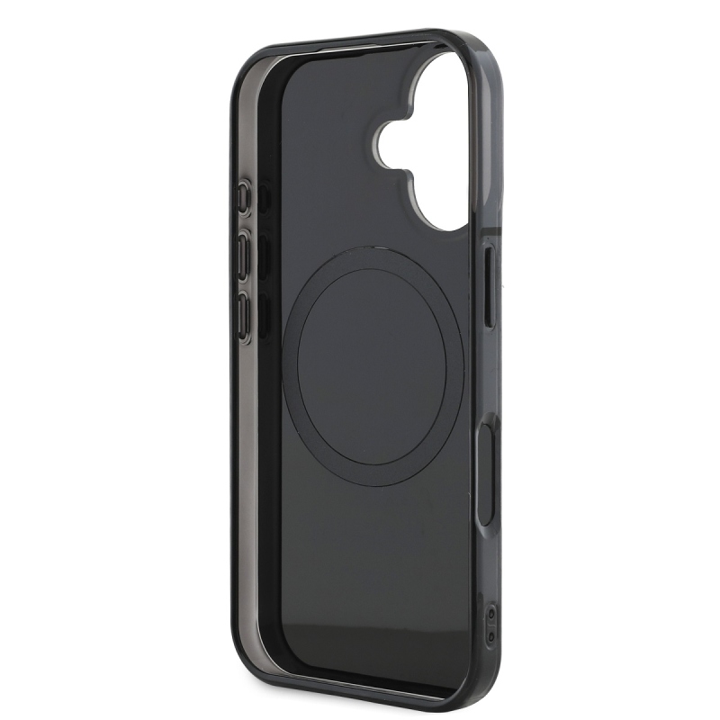 AMG Rhombs MagSafe hátlap iPhone 16 Plus fekete/piros színű borítóhoz