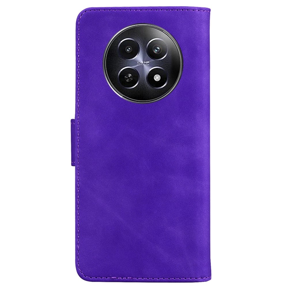 Szilárd könyvtáska a Realme 12 5G/12x 5G készülékhez - lila