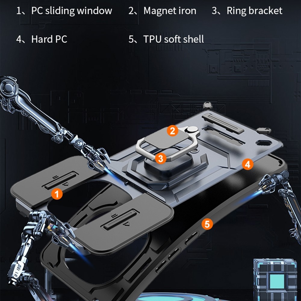 Lencseálló borítás Xiaomi Redmi Note 15 Pro+ 5G - fekete