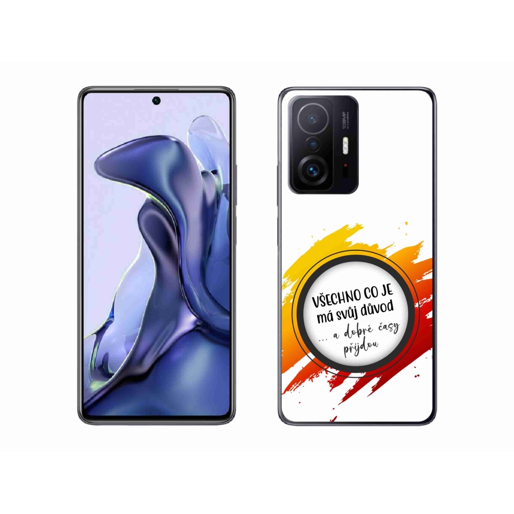 Gél borítás mmCase a Xiaomi 11T-hez - idézet 3 fehér háttér