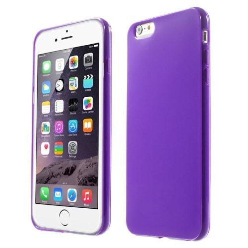 Fényes zselés tok iPhone 6s Plus és 6 Plus készülékhez - lila