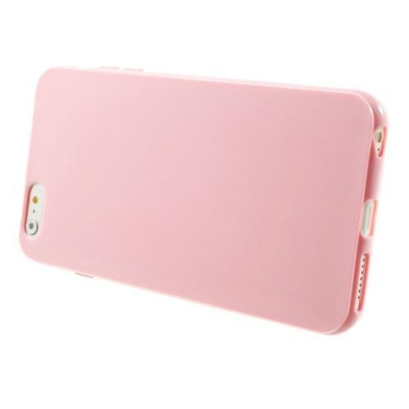 Fényes zselés tok iPhone 6s Plus és 6 Plus készülékhez - rózsaszín