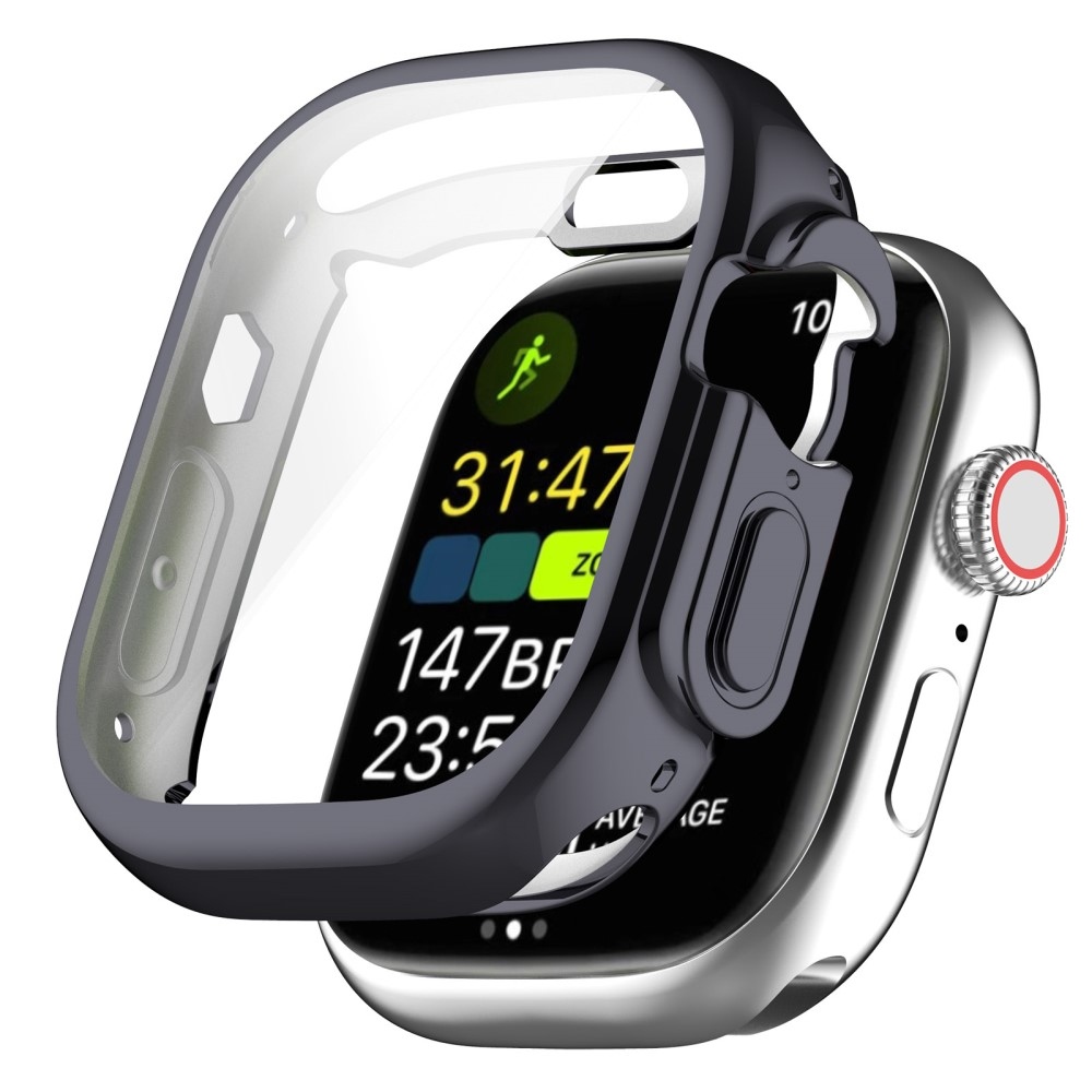 Puha, felpattintható gél védőtok Apple Watch Ultra/Ultra 2 49 mm-es órához - szürke